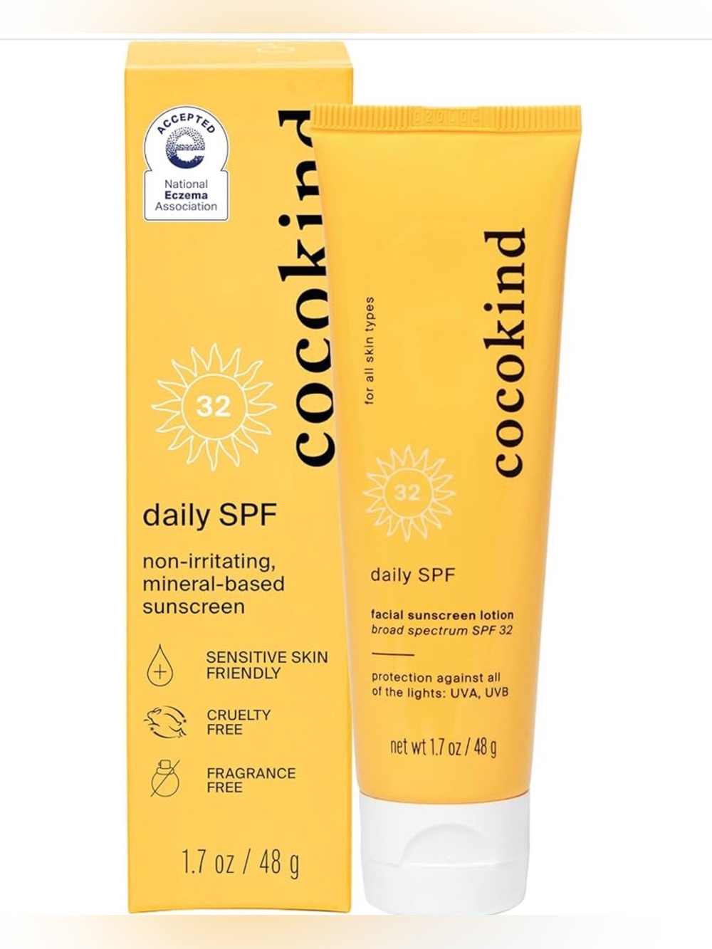 Cocokind Daily SPF 32 Mineral Sunscreen Lotion